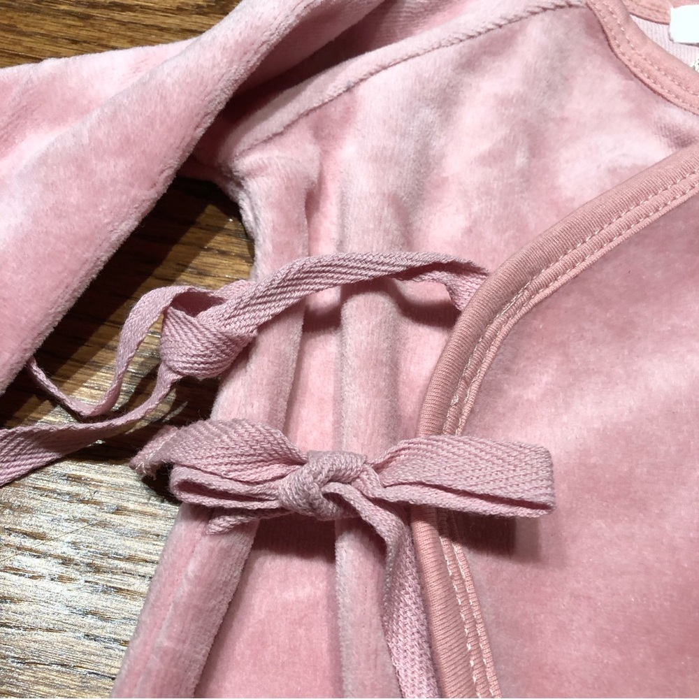 NEW | Angel Dear | Blush Velour Kimono Coverall - Picture 2 of 7